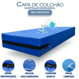 Capa Colchão Solteiro King size NAPA BAGUM 2,03 x 0,96 Impermeável e Antialérgica