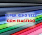 Capa de CORINO Liso Super King Size Com ELÁSTICO 2,03x 1,93 Impermeável e Antialérgica