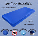 Capa Colchão Solteiro Reduzido  com ELASTICO NAPA BAGUM 1,88 x 0,78 Impermeável e Antialérgica